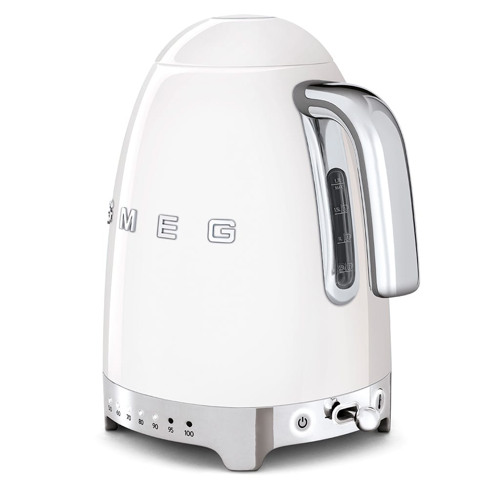 Smeg KLF04WHUK 50's Retro Variable Temperature Kettle in White image 3