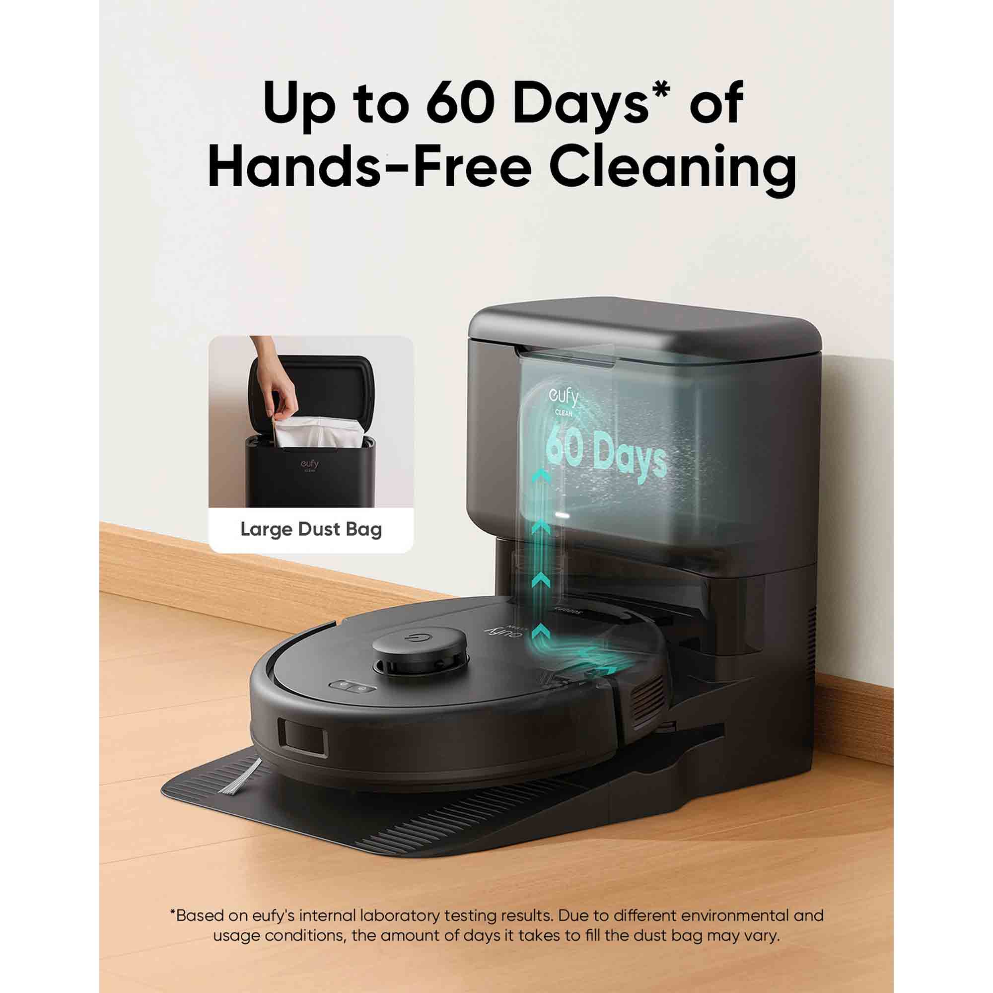 Eufy L60 Hybrid Robot Vacuum with Self Empty Station T2278V11 image 4