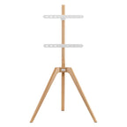 Ttap Tripod Floor TV Stand in Light Wood image 1