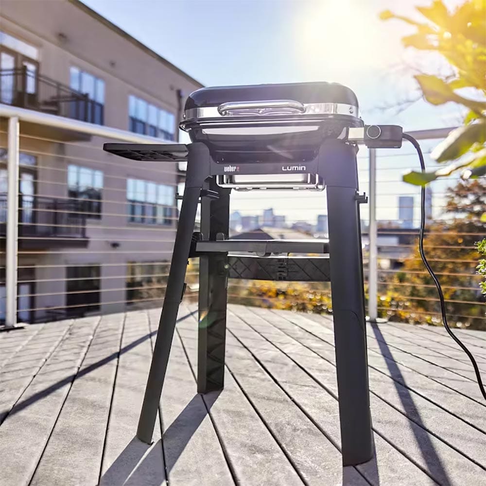 Weber Lumin Compact Electric Barbecue with Stand in Black - 91010874 image 1