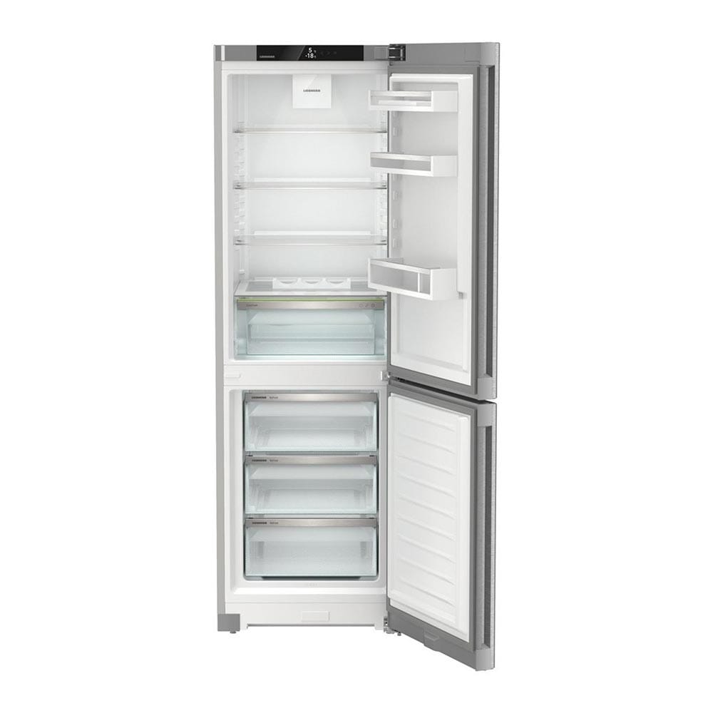 Liebherr CNSDC5203 186cm Tall Fridge Freezer, 227 Litre Fridge, 103 Litre Freezer, 60cm Wide, NoFrost, Silver Steel image 3