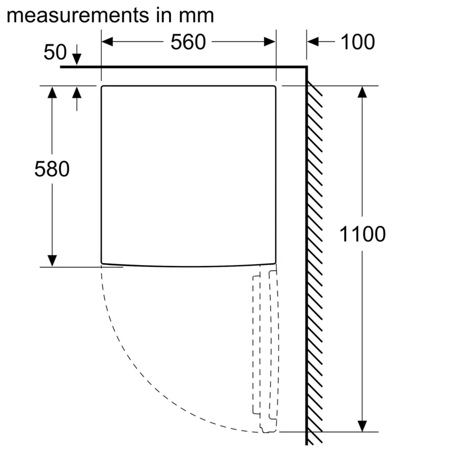 Bosch KTR15NWEAG Undercounter Larder Fridge, 134 Litre Fridge, 56cm Wide, White image 3