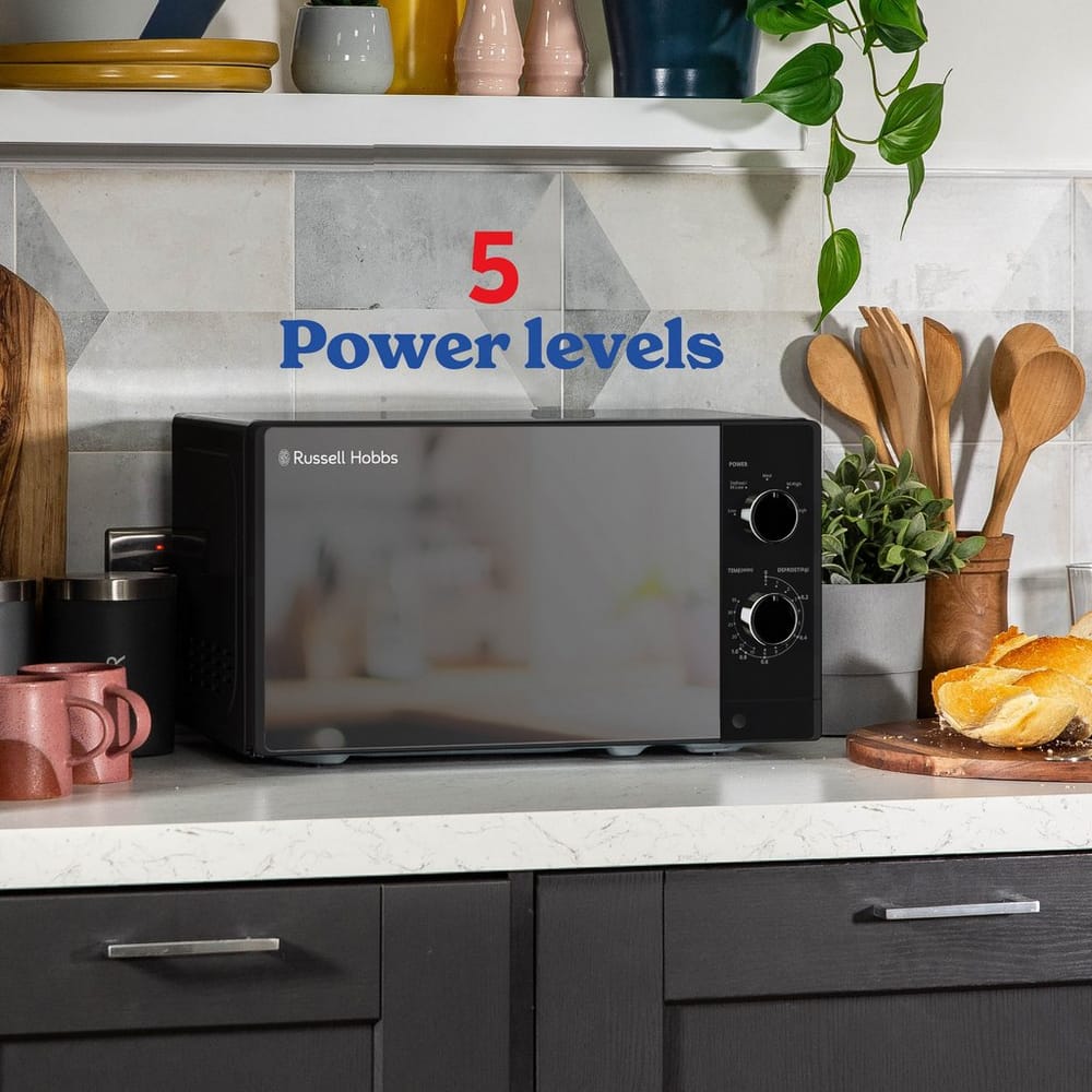 Russell Hobbs 23 Litre 800W Digital Microwave in Black - RHM2047B image 4