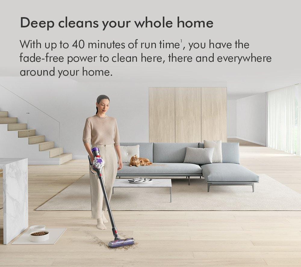 Dyson V8 Cordless Vacuum Cleaner | Lightweight 40 Minute Cleaning