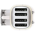Smeg TSF03CRUK Retro Style 4 Slice Toaster Cream image 3