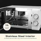 Hamilton Beach HBMX79SSW 20L 700W Manual Microwave in White image 1