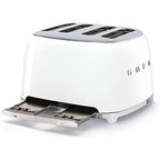 Smeg TSF03WHUK Retro Style 4 Slice Toaster White image 3