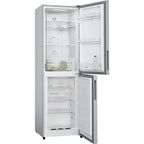 Bosch KGN27NLEAG 182cm Tall Fridge Freezer, 171L Fridge, 84L Freezer, 55cm Wide, Frost Free, Silver image 1