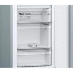 Bosch KGN34NLEAG 186cm Tall Fridge Freezer, 193L Fridge, 105L Freezer, 60cm Wide, NoFrost, Silver image 7