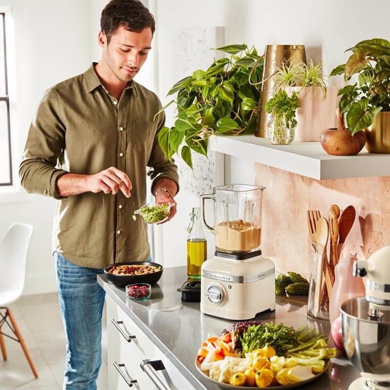 KitchenAid 5KSB4026BAC K400 Artisan Blender Cream image 5