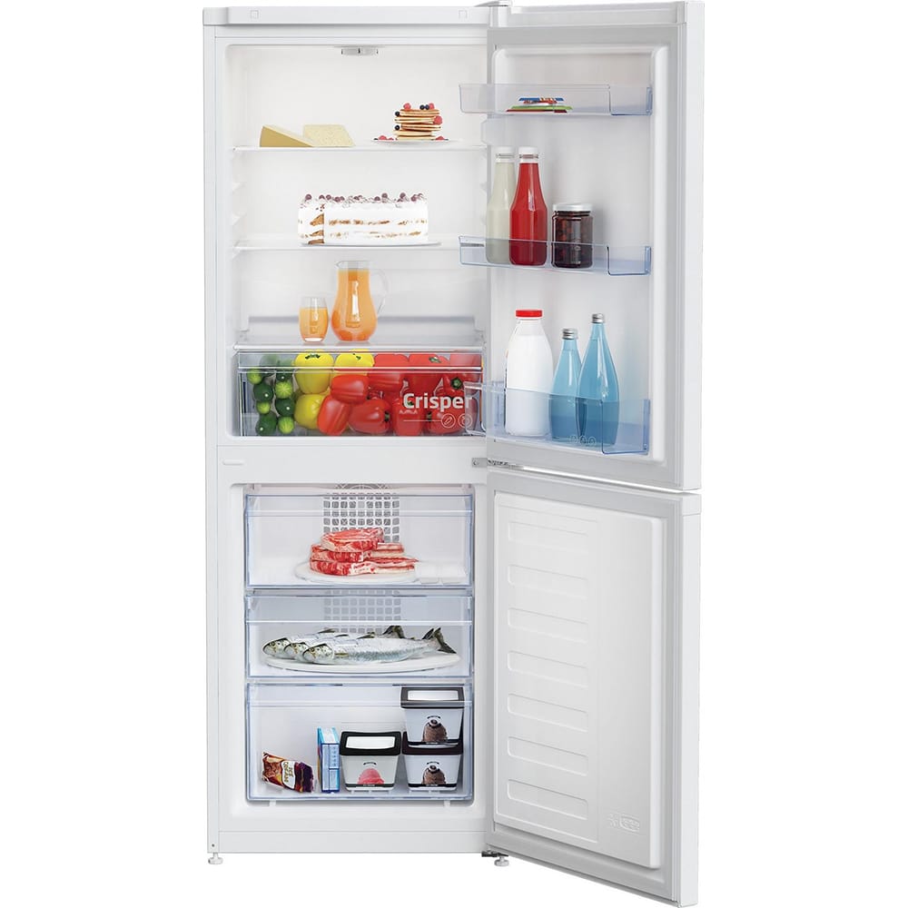 Beko CCFM4552W 153cm Tall Fridge Freezer, 143 Litre Fridge, 77 Litre Freezer, 54cm Wide, Frost Free, White image 2