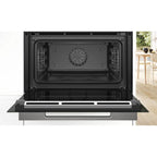 Bosch CSG7361B1 Built-In Electric Compact Oven with Steam / AirFry Function, 45cm High, Black image 1