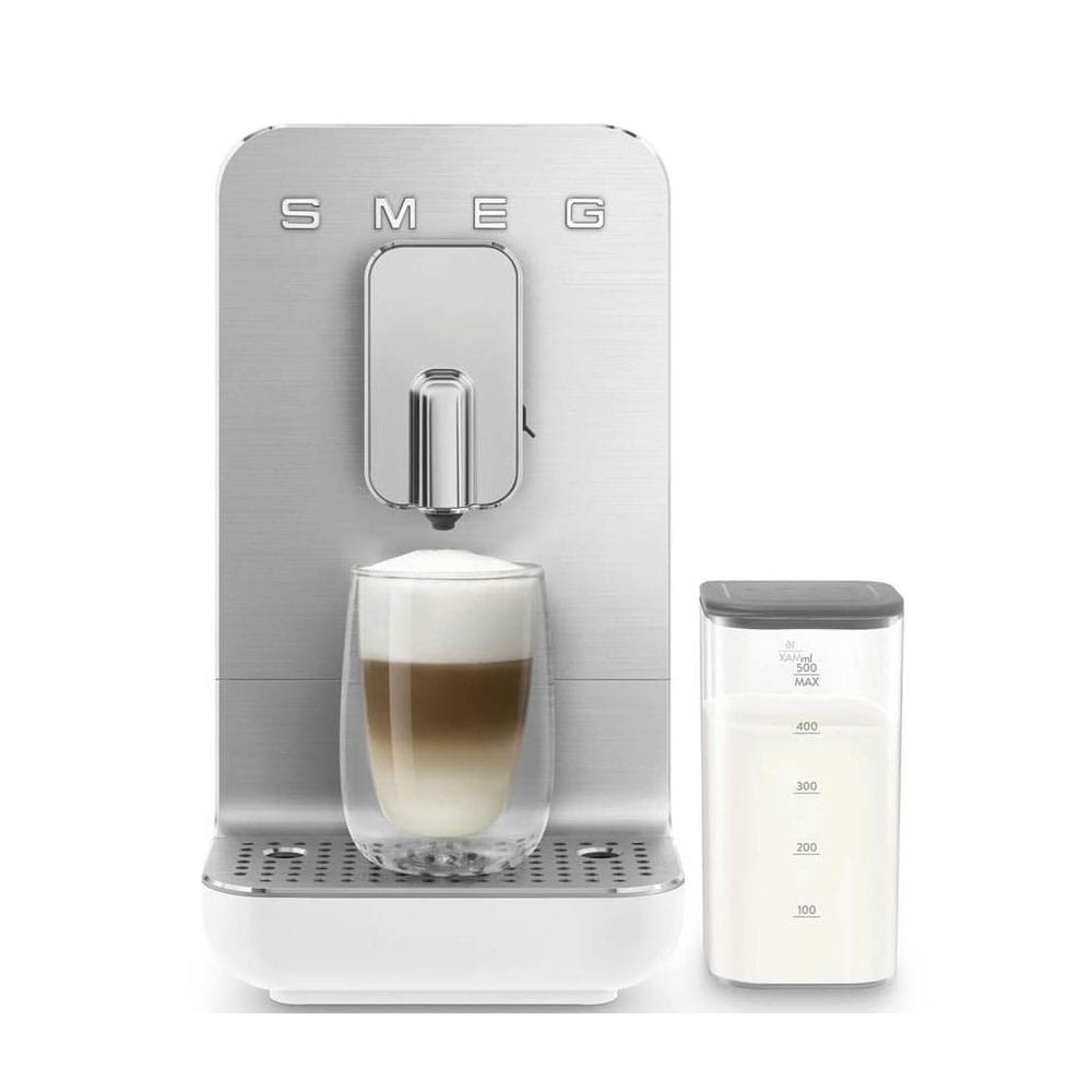 Smeg Bean to Cup Coffee Machine with Automatic Milk Frother in Matte White - BCC13WHMUK image 0