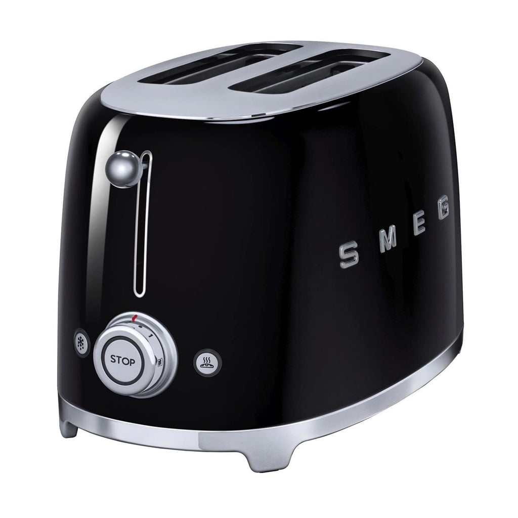 Smeg TSF01BLUK Retro Style 2 Slice Toaster Black image 0