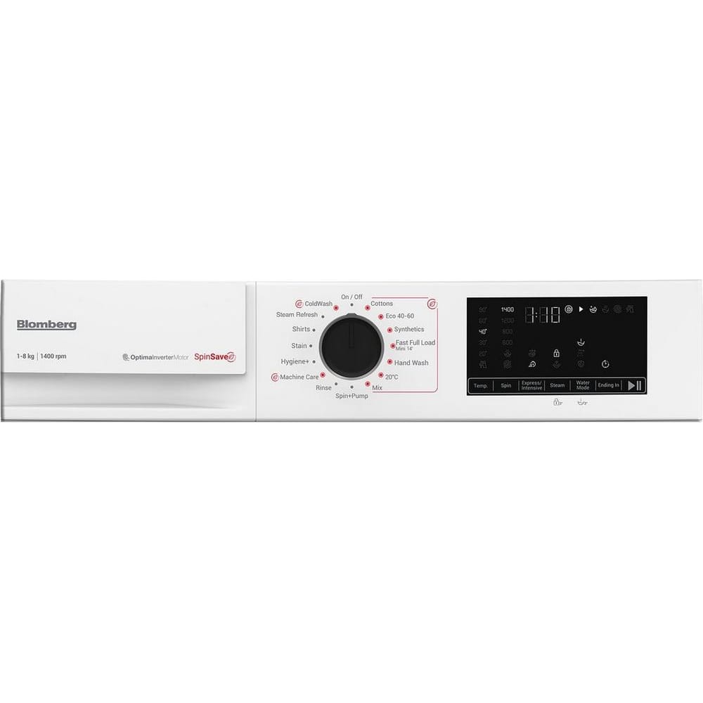 Blomberg LWA18461W 8kg, 1400 Spin, Freestanding Washing Machine with Quick Wash, White image 4