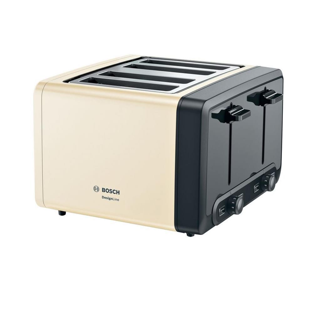 Bosch DesignLine 4 Slice Toaster in Cream - TAT4P447GB image 0