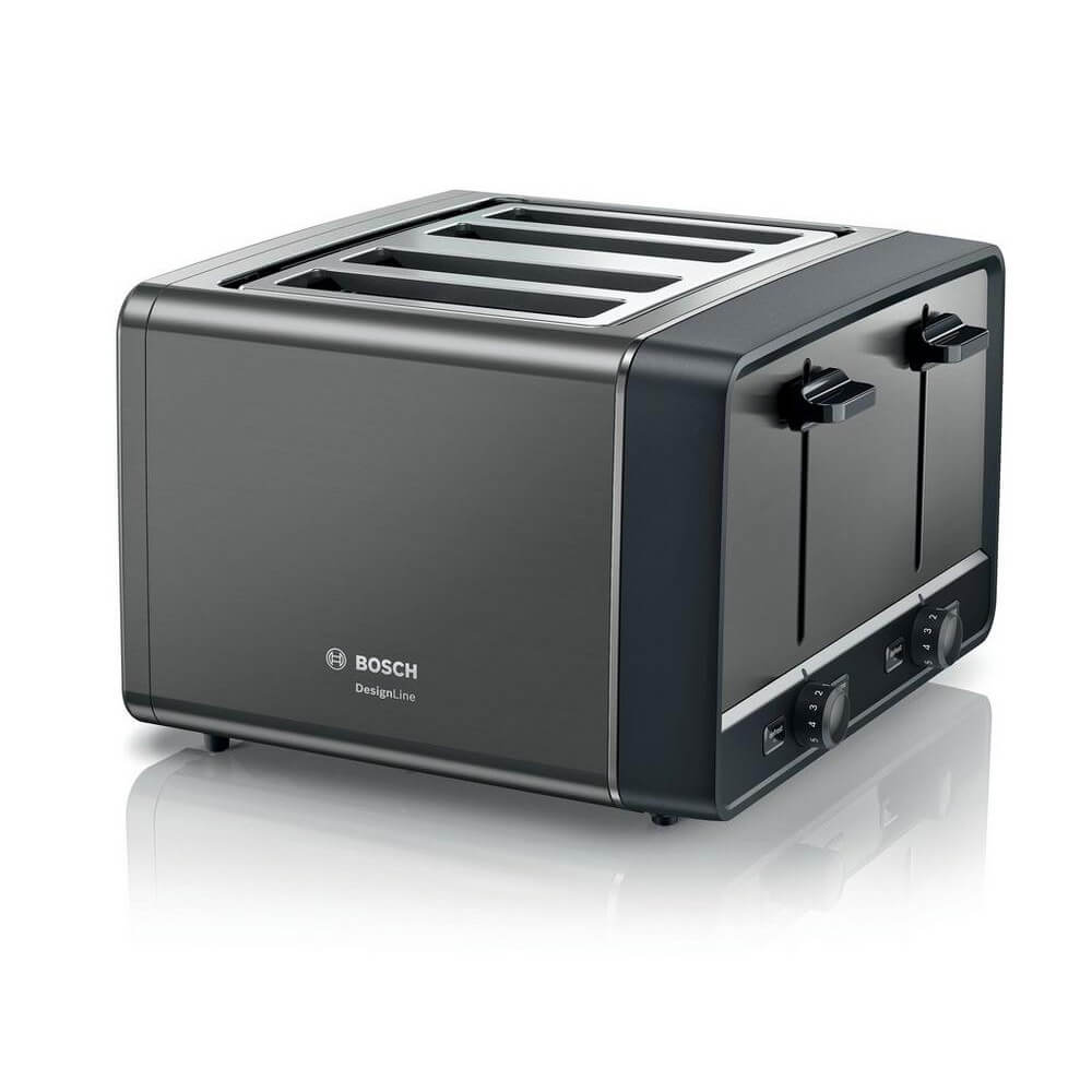 Bosch DesignLine 4 Slice Toaster in Graphite - TAT5P445GB image 0