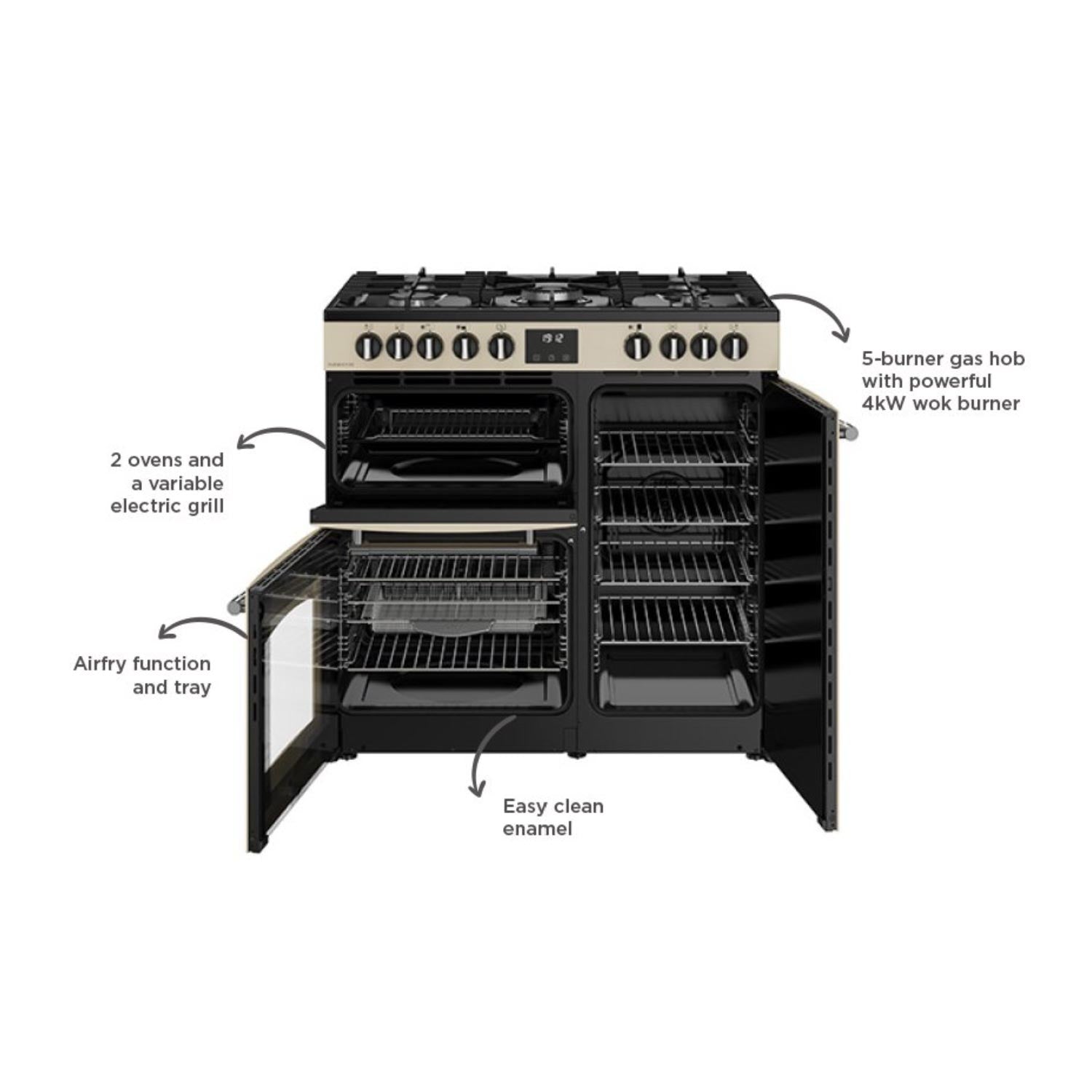 Belling Farmhouse 90DF Dual Fuel Range Cooker (Ex-Display)