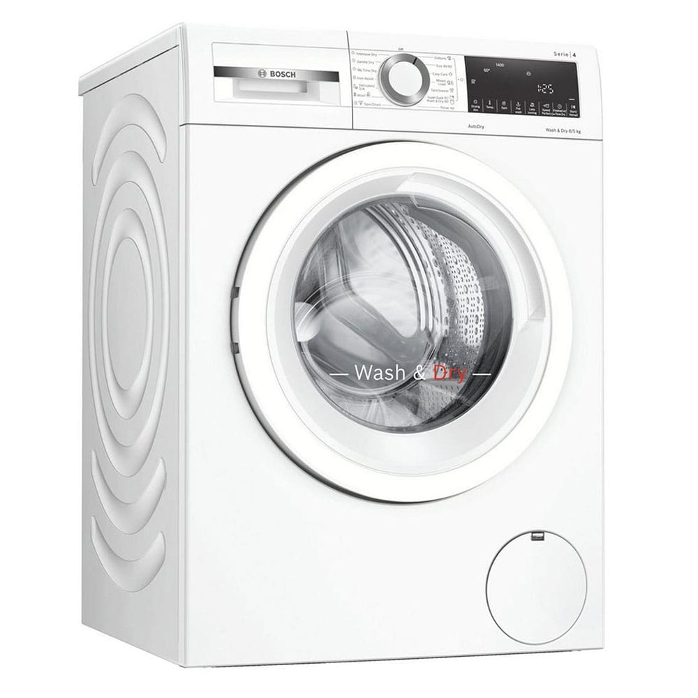 Bosch WNA134U8GB 8kg wash, 5kg Dry, 1400 spin, Freestanding Washer Dryer, White