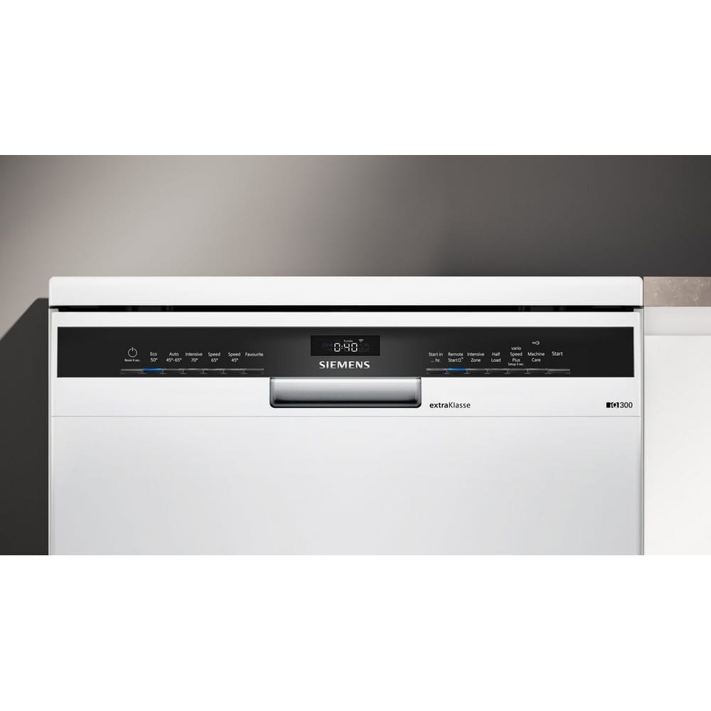 Siemens SN23EW04MG 14 Place Setting Freestanding Dishwasher, 60cm Wide, White image 1