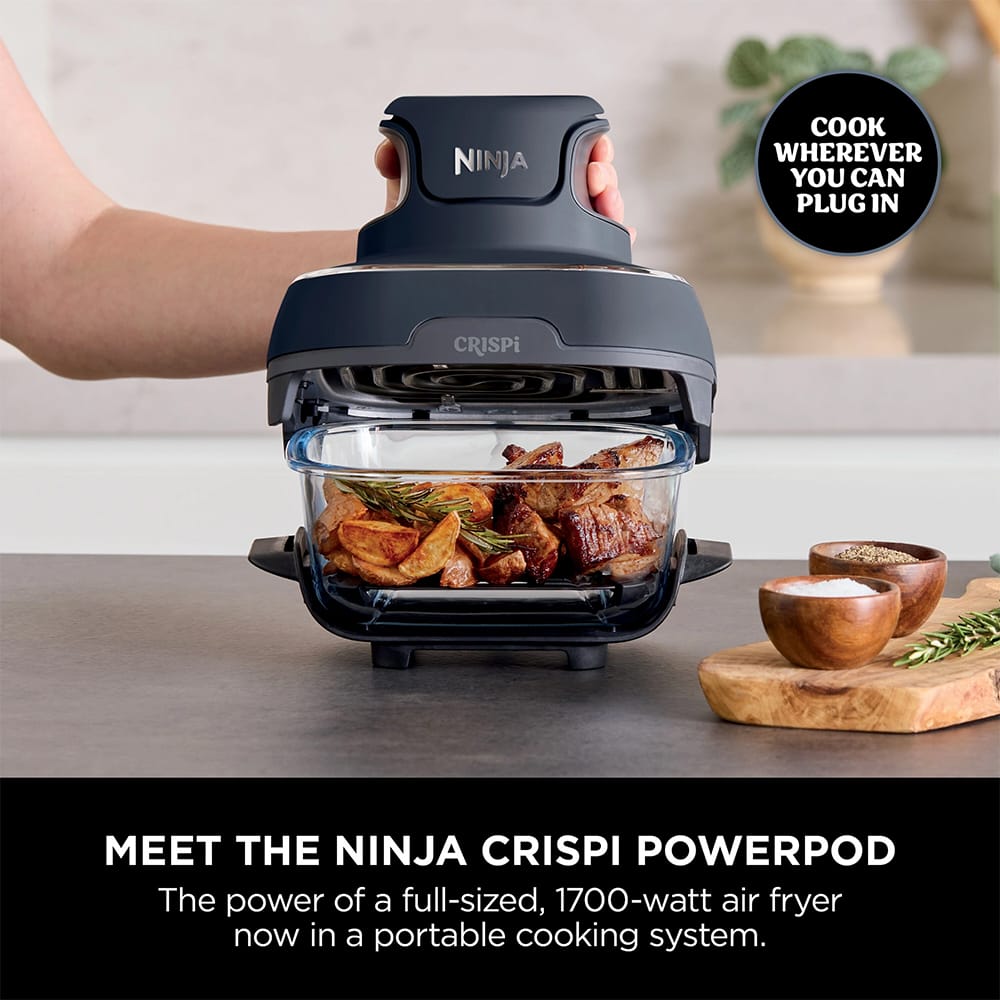 Ninja CRISPi 4-in-1 Portable Air Fryer in Cyberspace Blue - FN101UKGY image 10