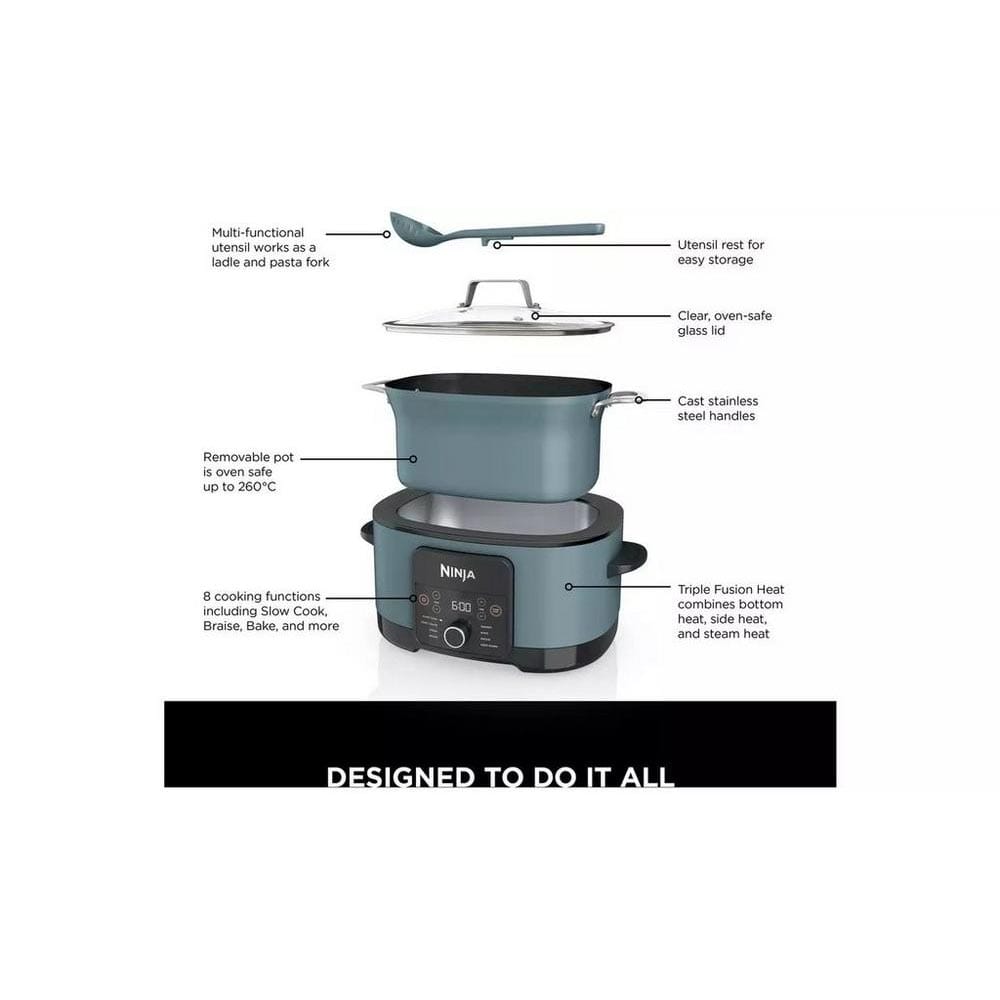 Ninja Foodi Possible Cooker 8-in-1 Slow Cooker in Blue MC1001UK image 3