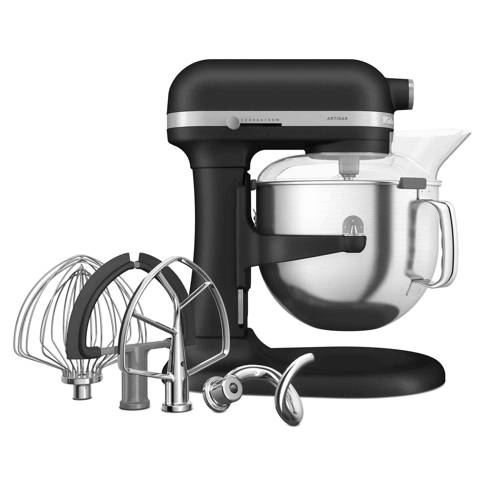 KitchenAid Artisan Mixer Bowl-Lift 6.6L in Cast Iron Black 5KSM70SHXBBK image 4