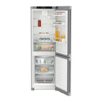 Liebherr CNSDC5203 186cm Tall Fridge Freezer, 227 Litre Fridge, 103 Litre Freezer, 60cm Wide, NoFrost, Silver Steel image 1