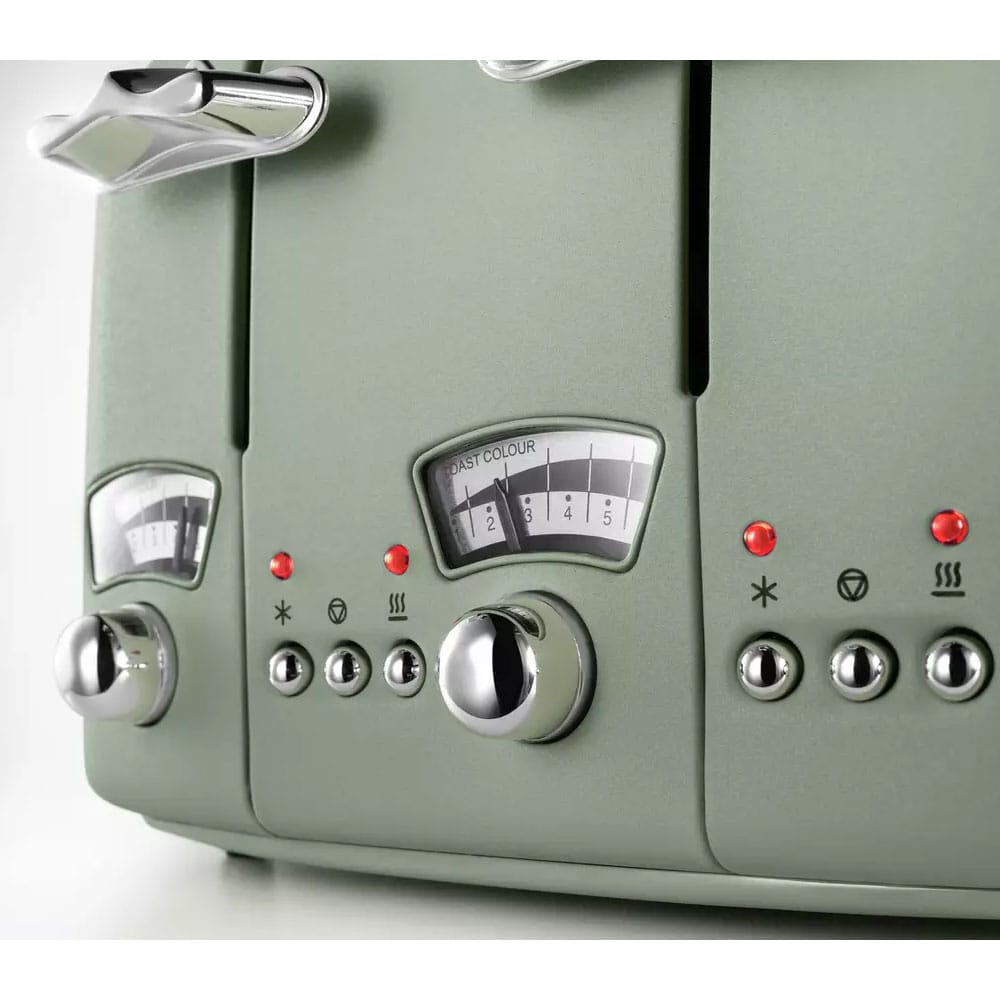 Delonghi Argento Flora 4 Slice Toaster in Green CT04GR image 1