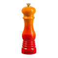 Volcanic pepper mill on white background
