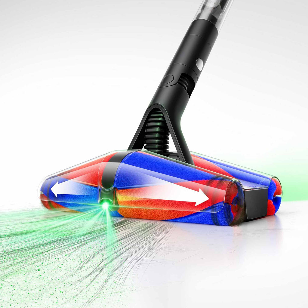 The cones move hair outwards so it doesn't tangle and can be vacuumed.