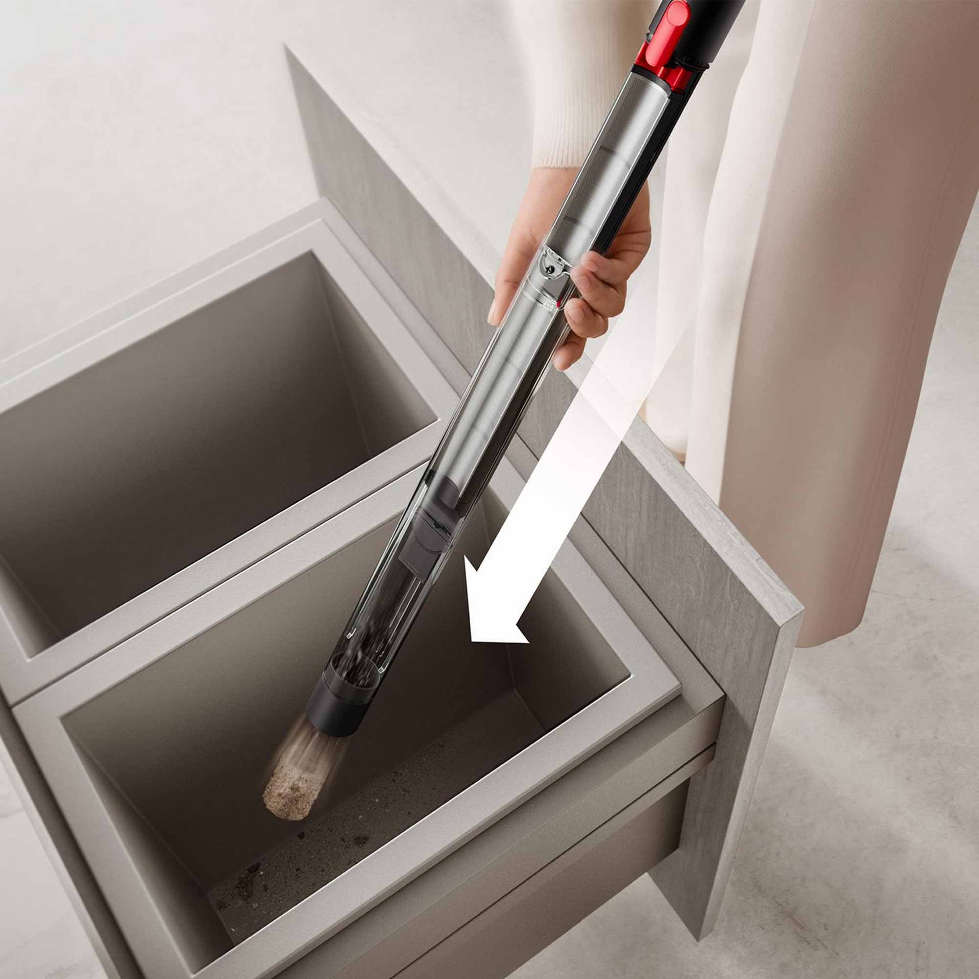 Easy to empty ejector bin on the PencilVac.