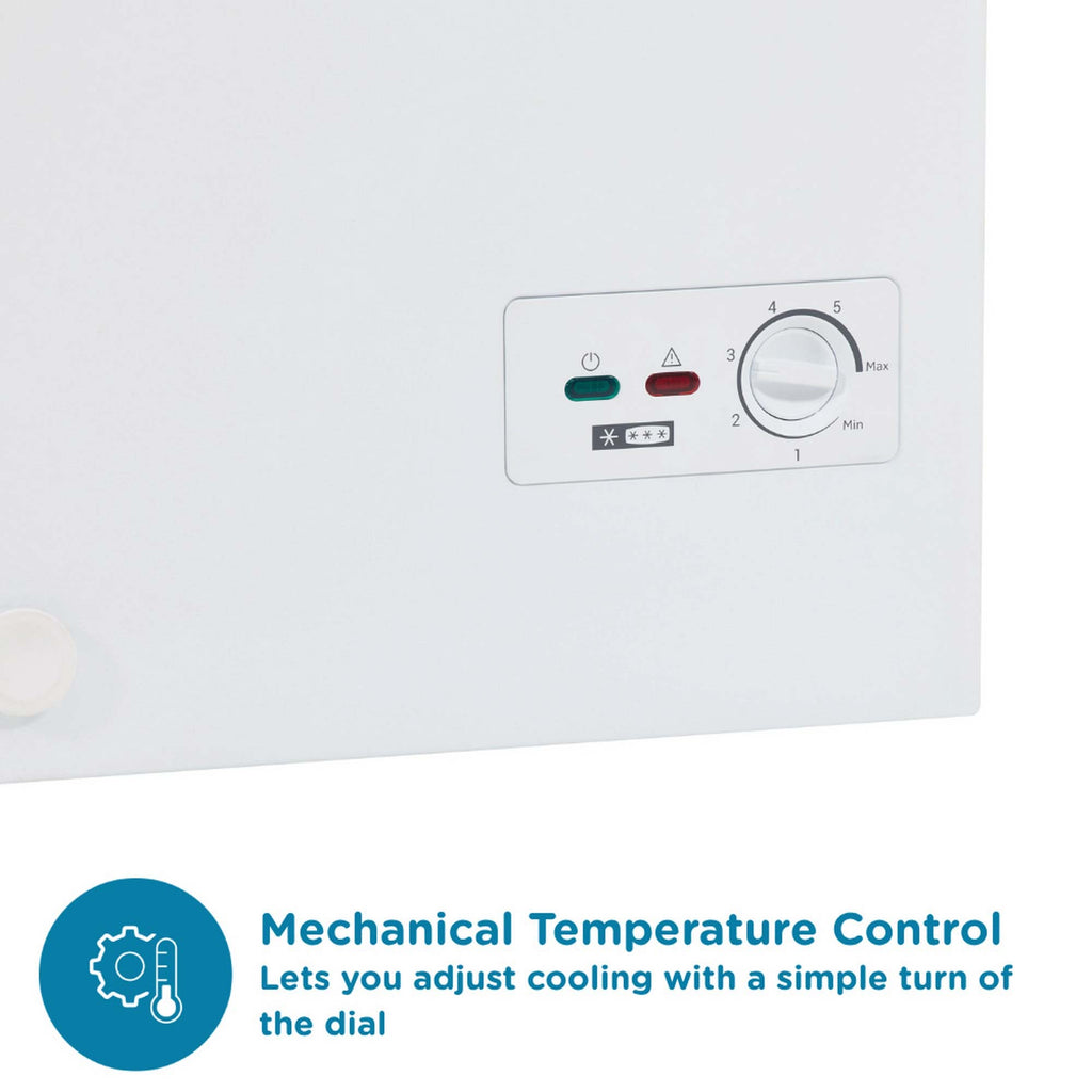 Sensis RFCHT01F196EW 91.5cm Wide Chest Freezer, Outbuilding-safe, White