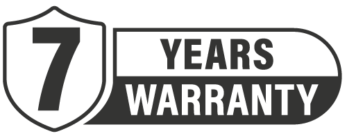 7 year warranty included